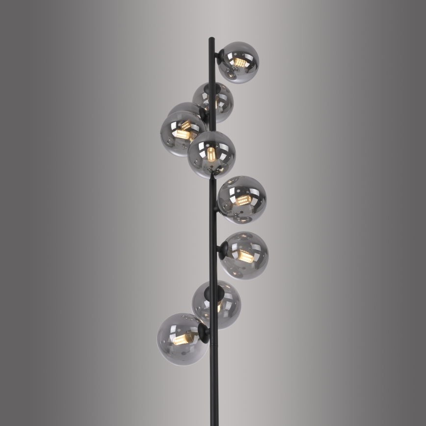 Schöner Wohnen 14506-18 - LED-põrandalamp DUBAI 9xG9/3W/230V must/suitsune