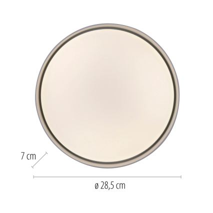 Schöner Wohnen 14593-16 - LED-hämardatav laevalgusti TAVOLI LED/10W/230V 2700-6500K läbimõõt 28,5 cm valge + kaugjuhtimispult