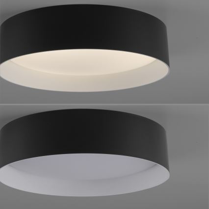 Schöner Wohnen 14593-18 - hämardatav LED-laelamp TAVOLI LED/10W/230V 2700-6500K läbimõõt 28,5 cm must + kaugjuhtimispult