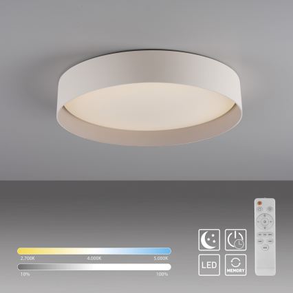 Schöner Wohnen 14594-39 - LED-hämardatav laelamp TAVOLI LED/20W/230V 2700-6500K läbimõõt 39 cm hall + kaugjuhtimispult