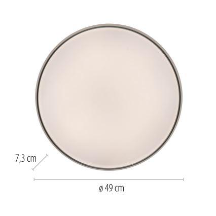 Schöner Wohnen 14595-16 - LED hämardatav laelamp TAVOLI LED/34W/230V 2700–6500K Ø 49 cm valge + kaugjuhtimispult