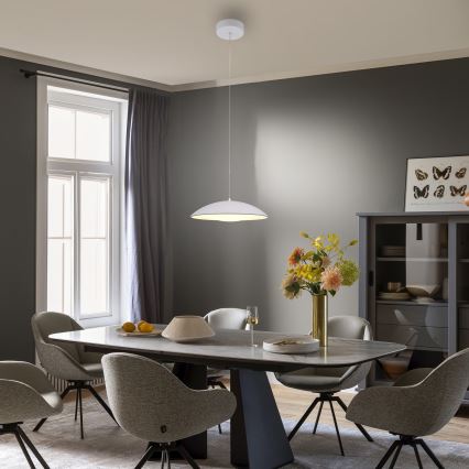 Schöner Wohnen 14606-16 - LED-hämardatav rippvalgusti kaablil LENTE LED/17W/230V Ø 40 cm valge