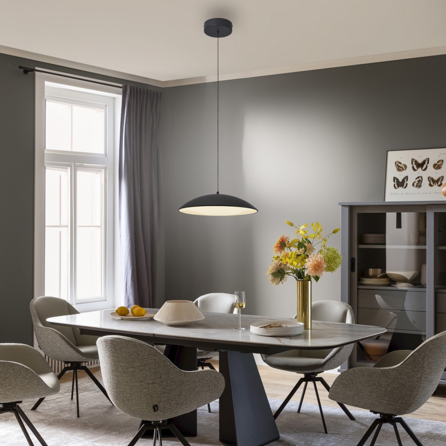 Schöner Wohnen 14606-18 - Hämardatav LED-rippvalgusti kaablil LENTE LED/17W/230V läbimõõt 40 cm must