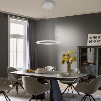 Schöner Wohnen 15570-16 - hämardatav LED-rippvalgusti kaablil QUILLO LED/36W/230V, läbimõõt 60 cm, valge