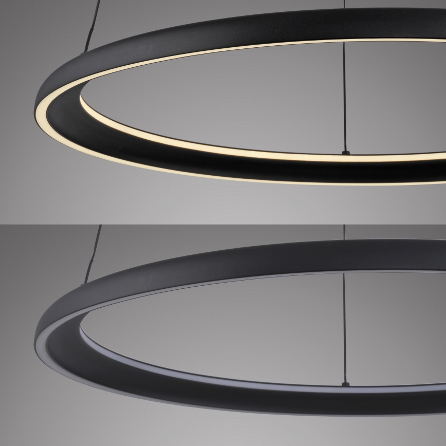 Schöner Wohnen 15570-18 - QUILLO LED-hämardatav rippvalgusti kaablil, LED/36W/230V, läbimõõt 60 cm, must