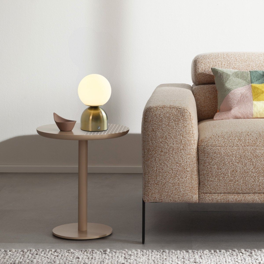 Schöner Wohnen 19218-12 - RUDI laetav, puutetundlik ja hämardatav LED-laualamp LED/1,2W/5V 3000-6000K 1200 mAh kuldne