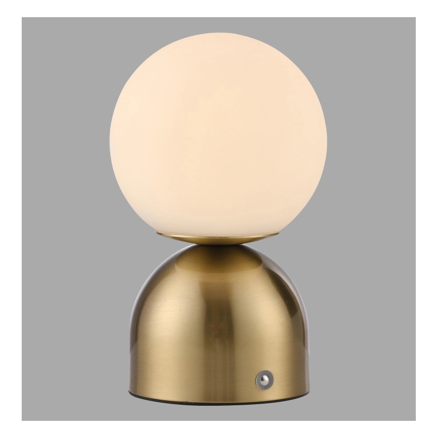 Schöner Wohnen 19218-12 - RUDI laetav, puutetundlik ja hämardatav LED-laualamp LED/1,2W/5V 3000-6000K 1200 mAh kuldne