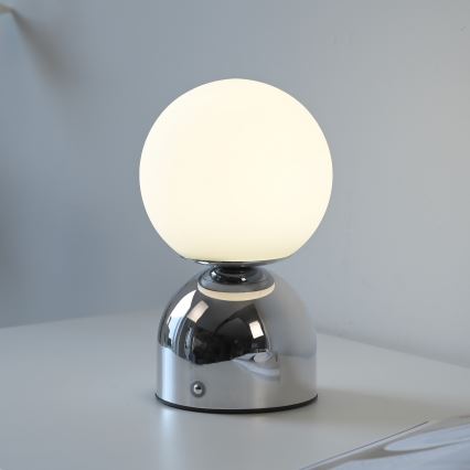 Schöner Wohnen 19218-17 - LED hämardatav puutetundlik laetav laualamp RUDI LED/1,2W/5V 3000-6000K 1200 mAh läikiv kroom