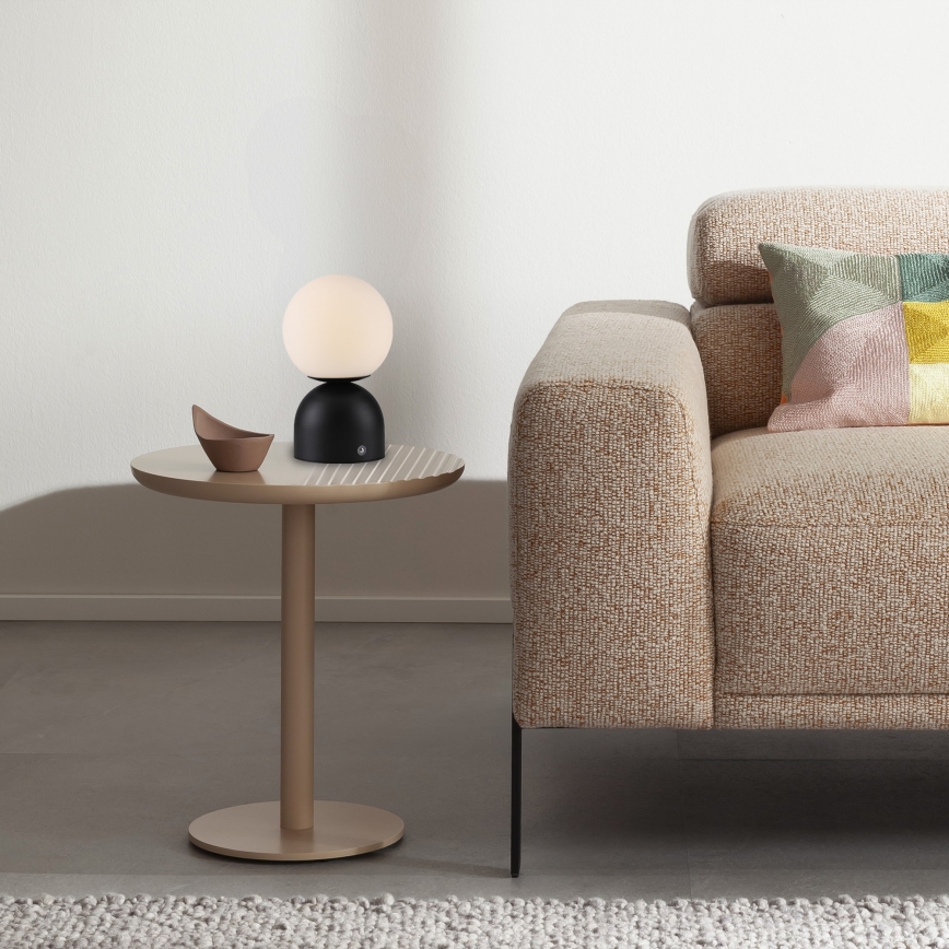 Schöner Wohnen 19218-18 - RUDI puutetundlik hämardatav laetav LED-laualamp LED/1,2W/5V 3000-6000K 1200 mAh must