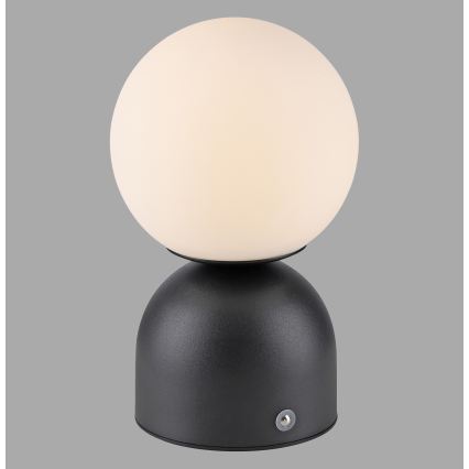 Schöner Wohnen 19218-18 - RUDI puutetundlik hämardatav laetav LED-laualamp LED/1,2W/5V 3000-6000K 1200 mAh must