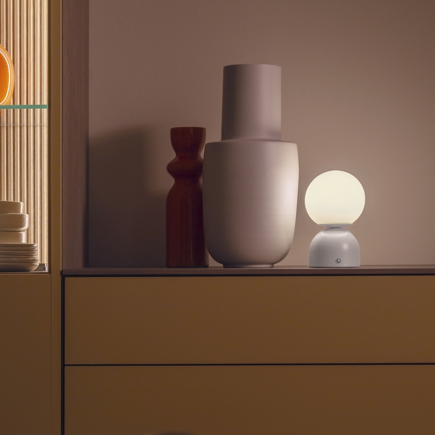 Schöner Wohnen 19218-39 - hämardatav puutetundlik laetav LED-laualamp RUDI LED/1,2W/5V 3000-6000K 1200 mAh hall