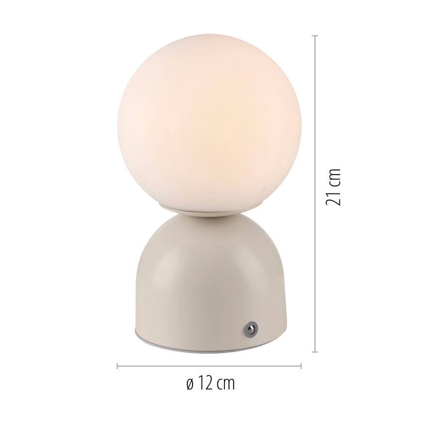 Schöner Wohnen 19218-39 - hämardatav puutetundlik laetav LED-laualamp RUDI LED/1,2W/5V 3000-6000K 1200 mAh hall