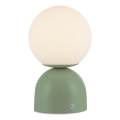 Schöner Wohnen 19218-43 - Hämaratav puutetundlik laetav laualamp RUDI LED/1,2W/5V 3000-6000K 1200 mAh roheline
