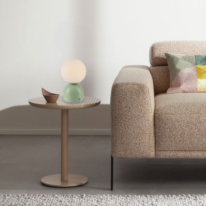 Schöner Wohnen 19218-43 - Hämaratav puutetundlik laetav laualamp RUDI LED/1,2W/5V 3000-6000K 1200 mAh roheline