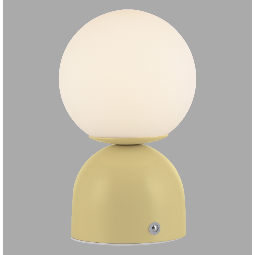 Schöner Wohnen 19218-81 - hämardatav puutetundlik laetav lauavalgusti RUDI LED/1,2W/5V 3000-6000K 1200 mAh kollane