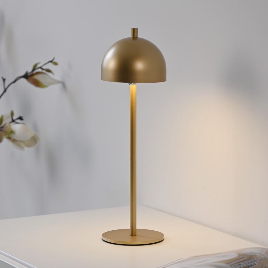 Schöner Wohnen 19244-12 - LED hämardatav puutetundlik laetav välistingimuste lauavalgusti BELLIS LED/2,5W/5V 2600 mAh IP54 kuldne