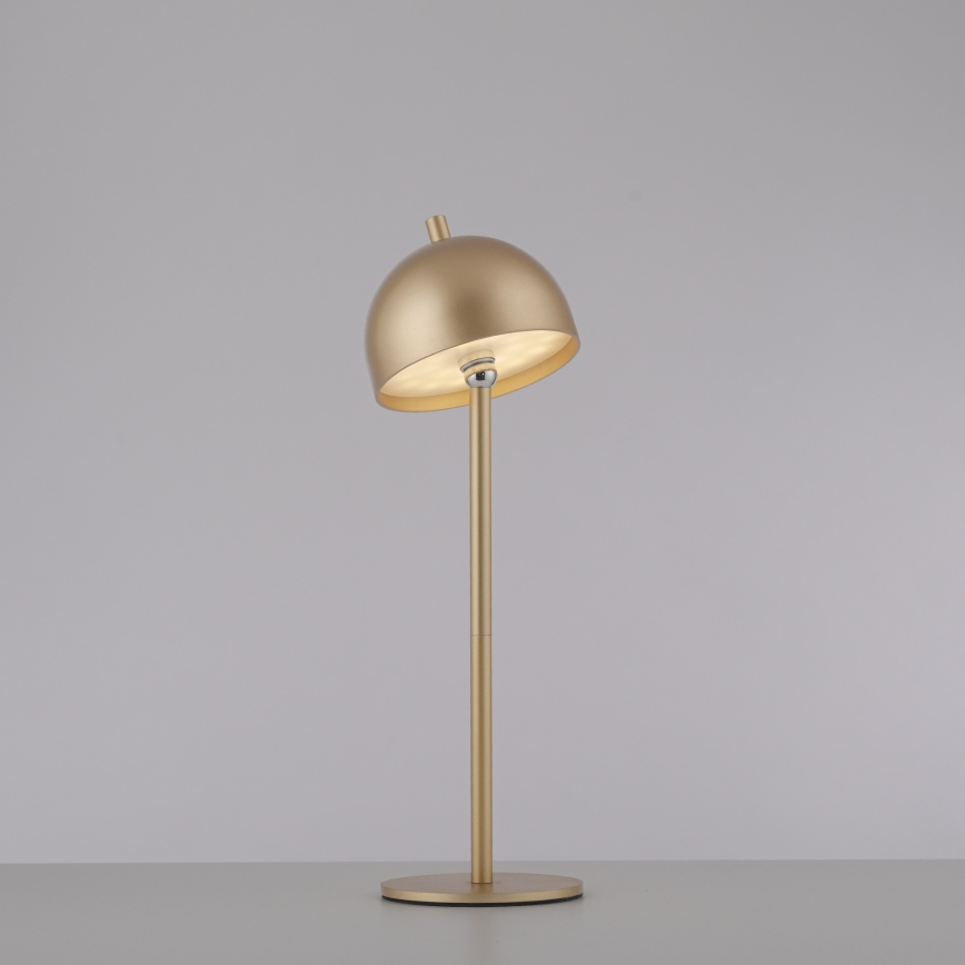 Schöner Wohnen 19244-12 - LED hämardatav puutetundlik laetav välistingimuste lauavalgusti BELLIS LED/2,5W/5V 2600 mAh IP54 kuldne