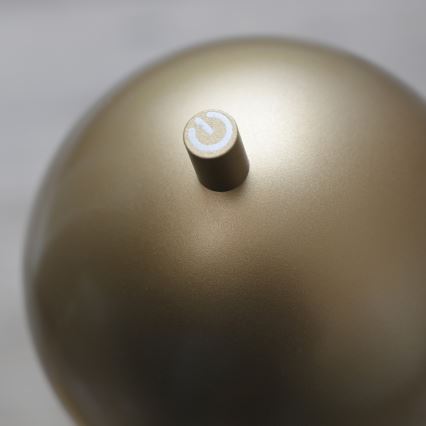 Schöner Wohnen 19244-12 - LED hämardatav puutetundlik laetav välistingimuste lauavalgusti BELLIS LED/2,5W/5V 2600 mAh IP54 kuldne