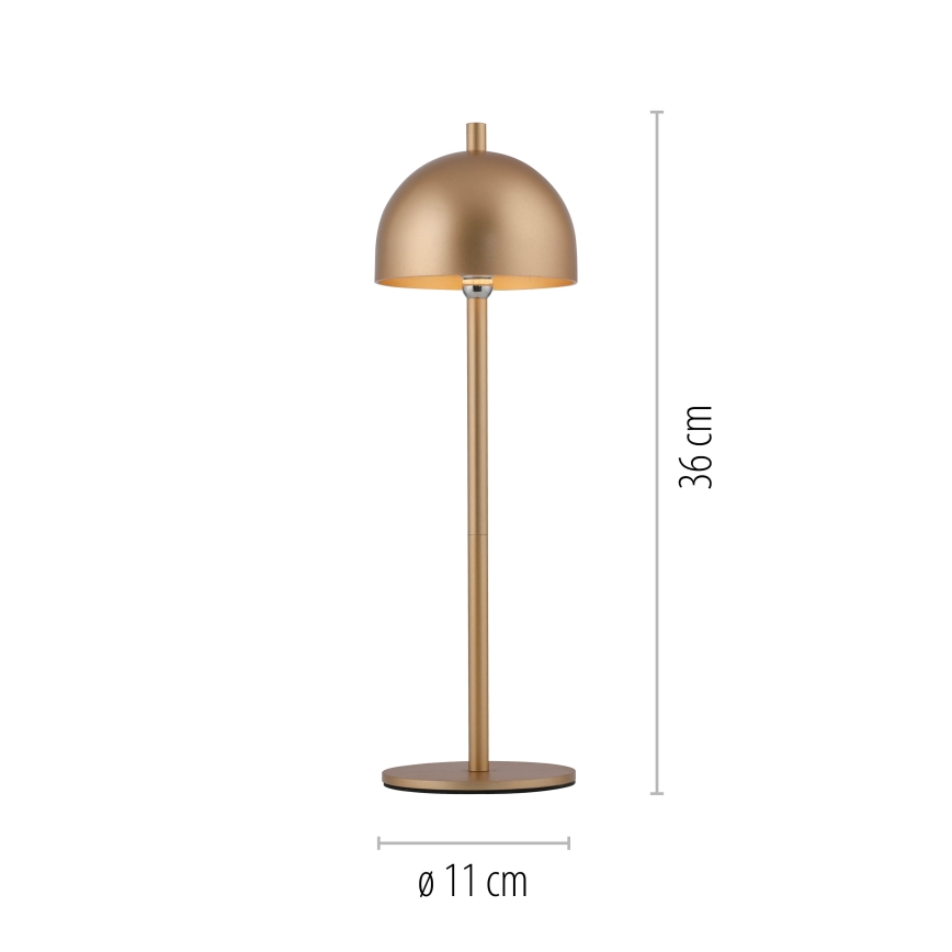 Schöner Wohnen 19244-12 - LED hämardatav puutetundlik laetav välistingimuste lauavalgusti BELLIS LED/2,5W/5V 2600 mAh IP54 kuldne