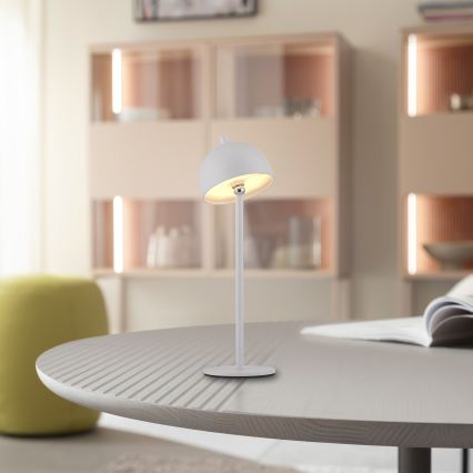 Schöner Wohnen 19244-16 - LED-hämardatav puutetundlik laetav välitingimustesse sobiv laualamp BELLIS LED/2,5W/5V 2600 mAh IP54 valge