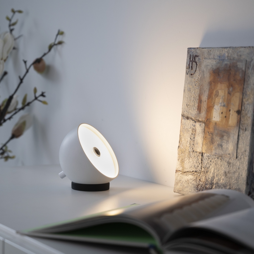 Schöner Wohnen 19244-16 - LED-hämardatav puutetundlik laetav välitingimustesse sobiv laualamp BELLIS LED/2,5W/5V 2600 mAh IP54 valge