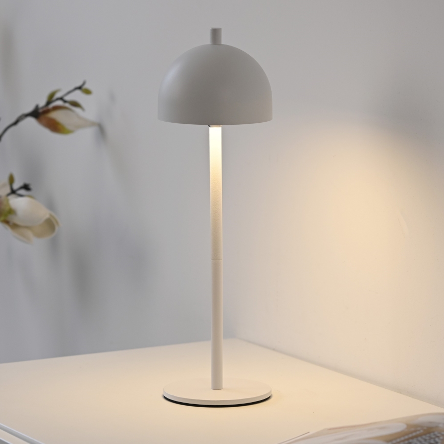 Schöner Wohnen 19244-16 - LED-hämardatav puutetundlik laetav välitingimustesse sobiv laualamp BELLIS LED/2,5W/5V 2600 mAh IP54 valge