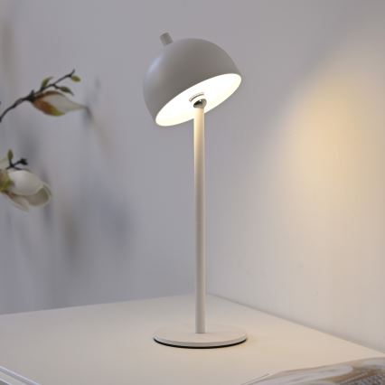 Schöner Wohnen 19244-16 - LED-hämardatav puutetundlik laetav välitingimustesse sobiv laualamp BELLIS LED/2,5W/5V 2600 mAh IP54 valge