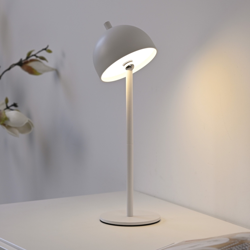 Schöner Wohnen 19244-16 - LED-hämardatav puutetundlik laetav välitingimustesse sobiv laualamp BELLIS LED/2,5W/5V 2600 mAh IP54 valge