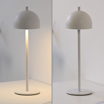 Schöner Wohnen 19244-16 - LED-hämardatav puutetundlik laetav välitingimustesse sobiv laualamp BELLIS LED/2,5W/5V 2600 mAh IP54 valge