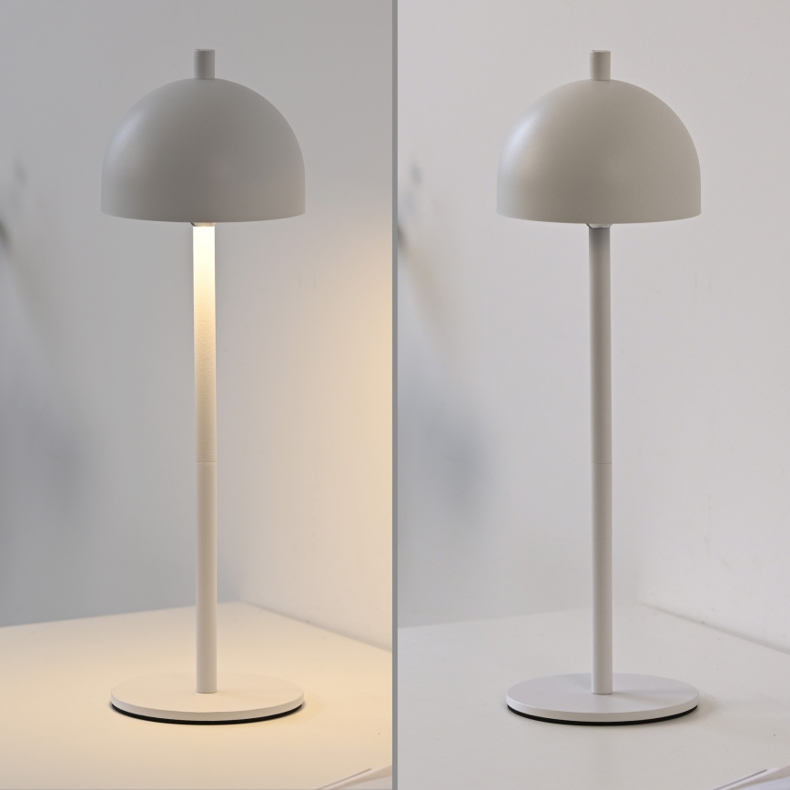 Schöner Wohnen 19244-16 - LED-hämardatav puutetundlik laetav välitingimustesse sobiv laualamp BELLIS LED/2,5W/5V 2600 mAh IP54 valge