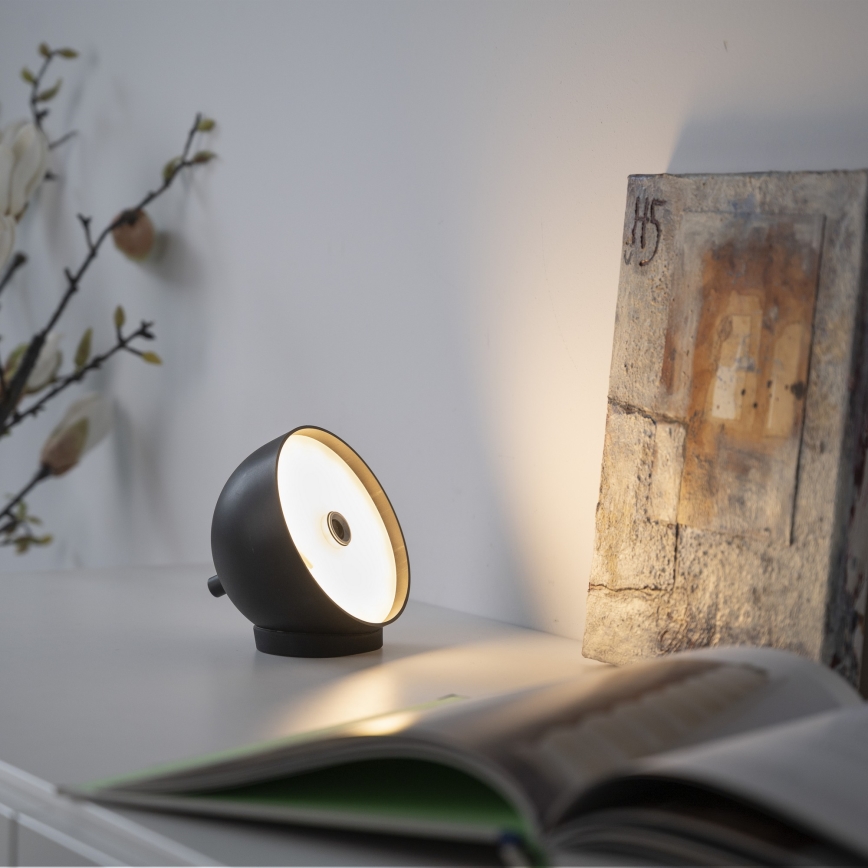 Schöner Wohnen 19244-18 - LED hämardatav puutetundlik laetav välistingimustesse mõeldud lauavalgusti BELLIS LED/2,5W/5V 2600 mAh IP54 must