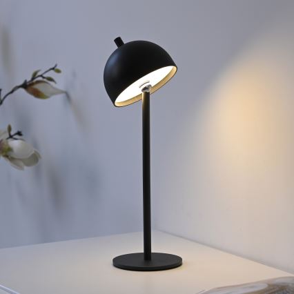 Schöner Wohnen 19244-18 - LED hämardatav puutetundlik laetav välistingimustesse mõeldud lauavalgusti BELLIS LED/2,5W/5V 2600 mAh IP54 must