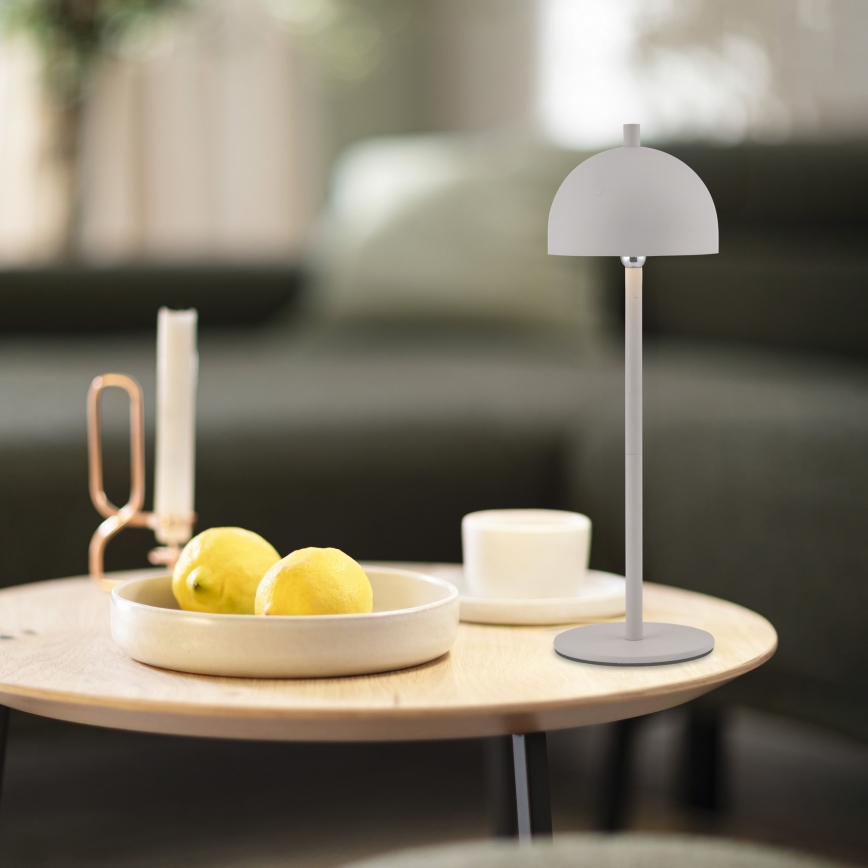 Schöner Wohnen 19244-39 - LED hämardatav puutetundlik laetav välistingimustes laualamp BELLIS LED/2,5W/5V 2600 mAh IP54 hall