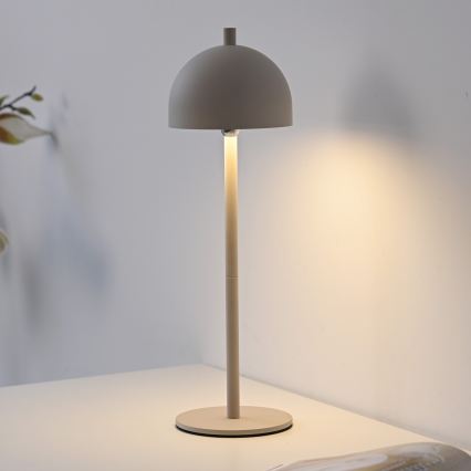 Schöner Wohnen 19244-39 - LED hämardatav puutetundlik laetav välistingimustes laualamp BELLIS LED/2,5W/5V 2600 mAh IP54 hall