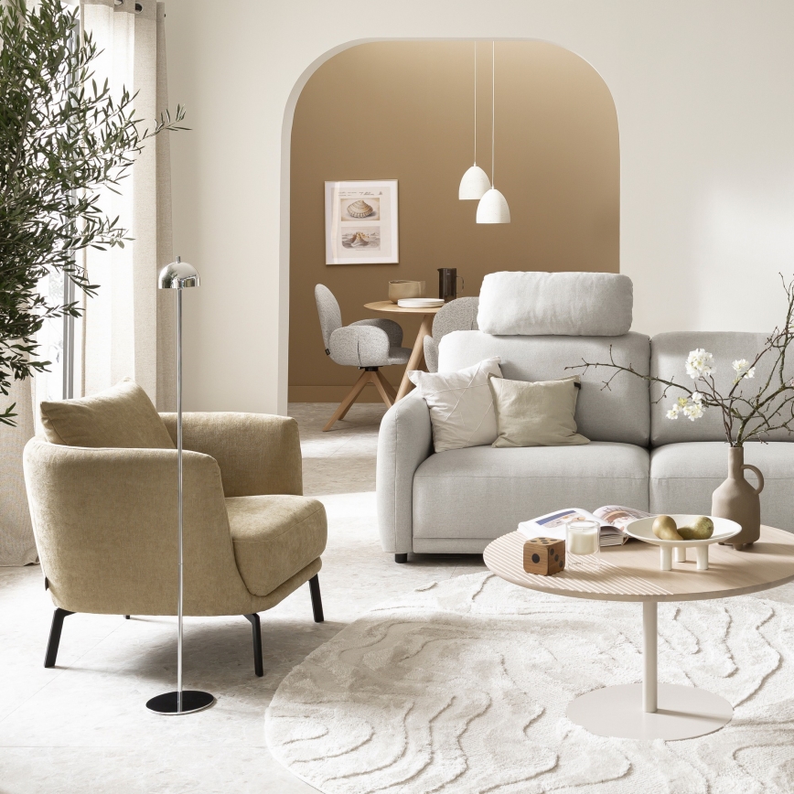 Schöner Wohnen 19245-17 - LED hämardatav puutetundlik laetav välipõrandalamp BELLIS LED/2,5W/5V 2600 mAh IP54 läikiv kroom