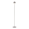 Schöner Wohnen 19245-39 - LED hämardatav, puutejuhtimisega, laetav välistingimustesse mõeldud põrandalamp BELLIS LED/2,5W/5V 2600 mAh IP54 hall