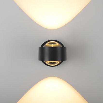 Schöner Wohnen 19331-18 - LED seinavalgusti CHIA 2xLED/2W/230V must