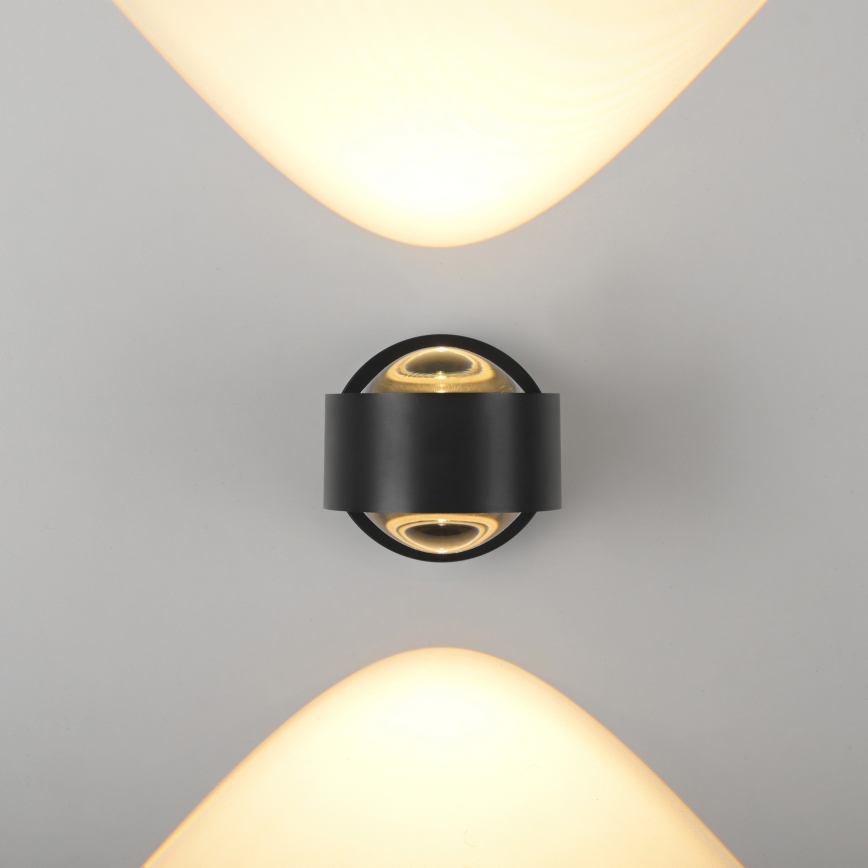 Schöner Wohnen 19331-18 - LED seinavalgusti CHIA 2xLED/2W/230V must