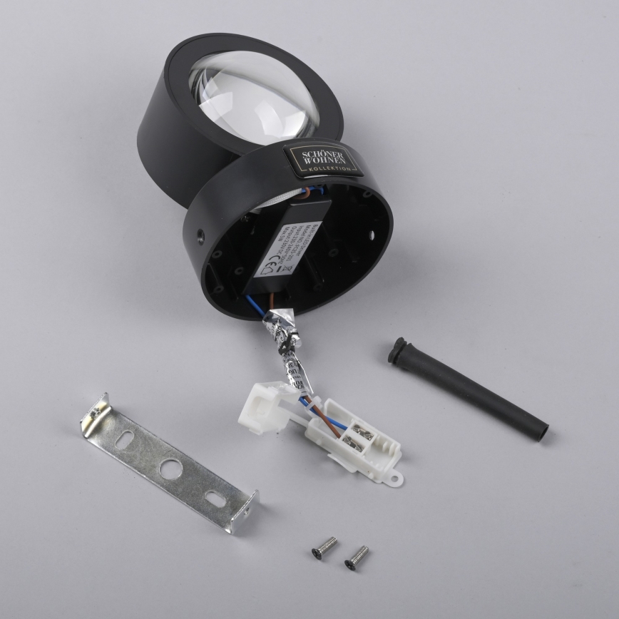 Schöner Wohnen 19331-18 - LED seinavalgusti CHIA 2xLED/2W/230V must