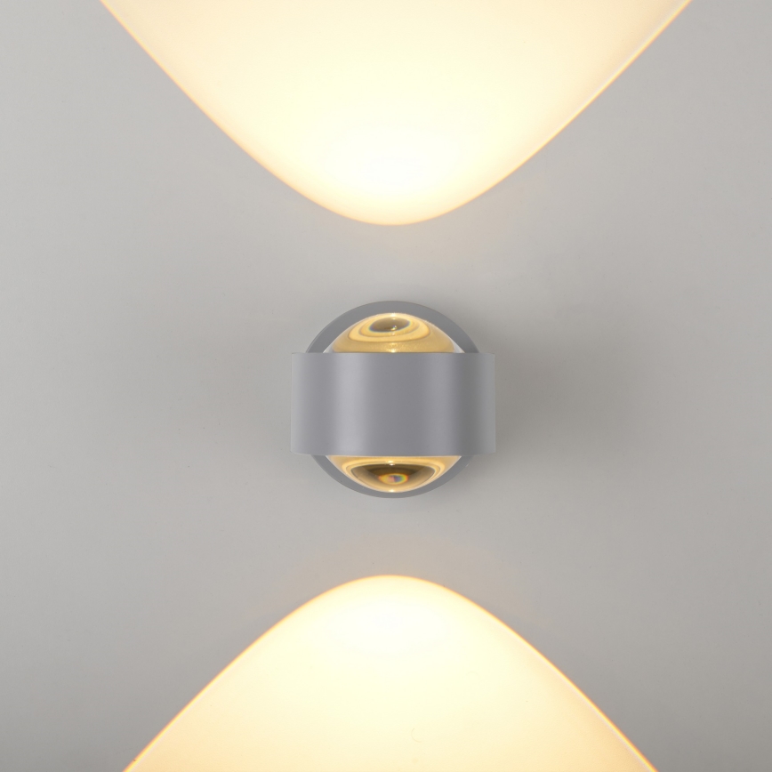 Schöner Wohnen 19331-21 - LED-seinavalgusti CHIA 2xLED/2W/230V antratsiithall