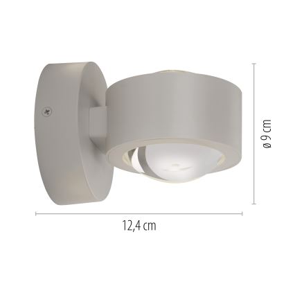 Schöner Wohnen 19331-39 - LED seinavalgusti CHIA 2xLED/2W/230V hall