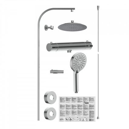 Schütte 60046 - dušikomplekt termostaatsegistiga MADURA FRESH läikiv kroom