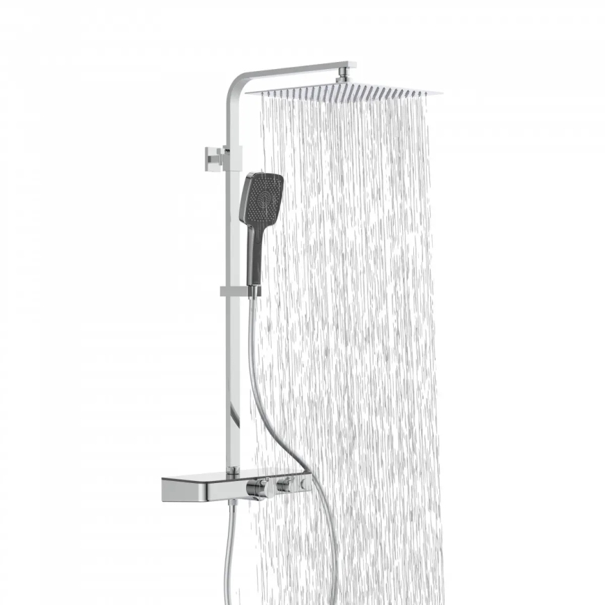 Schütte 60531 - Dušikomplekt termostaatsegistiga OCEAN, läikiv kroom/antratsiit