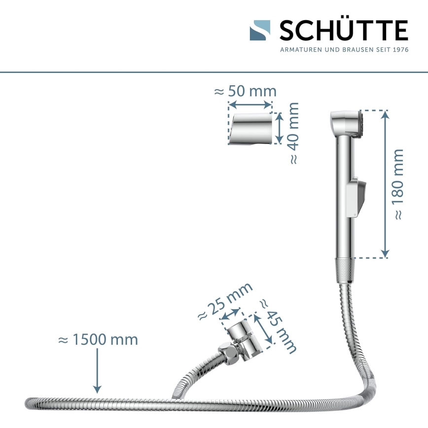 Schütte 78016 - Valamu pihusti, läikiv kroom