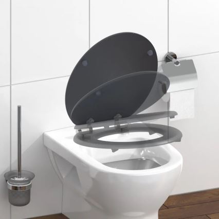 Schütte 80104 - WC-istme kaas SPIRIT antratsiit pehme sulgumisega MDF-puit