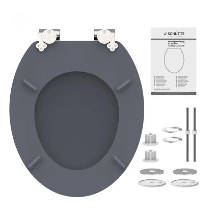 Schütte 80104 - WC-istme kaas SPIRIT antratsiit pehme sulgumisega MDF-puit