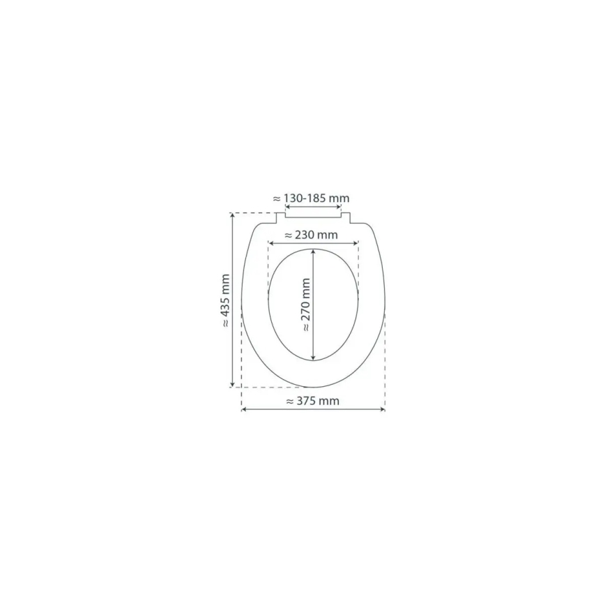 Schütte 80104 - WC-istme kaas SPIRIT antratsiit pehme sulgumisega MDF-puit
