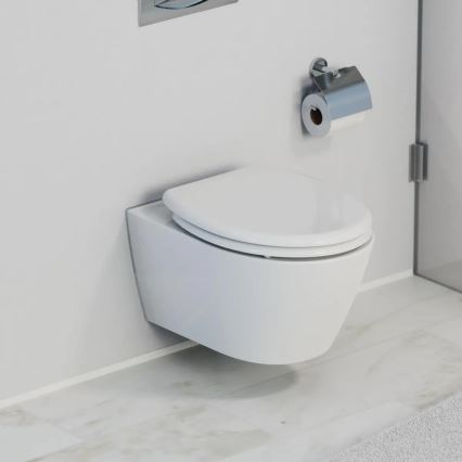 Schütte 82300-A - WC-istme kaas, valge, pehmelt sulguv, duroplastist