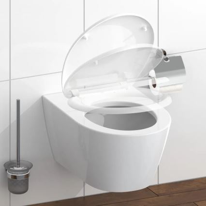 Schütte 82300-A - WC-istme kaas, valge, pehmelt sulguv, duroplastist