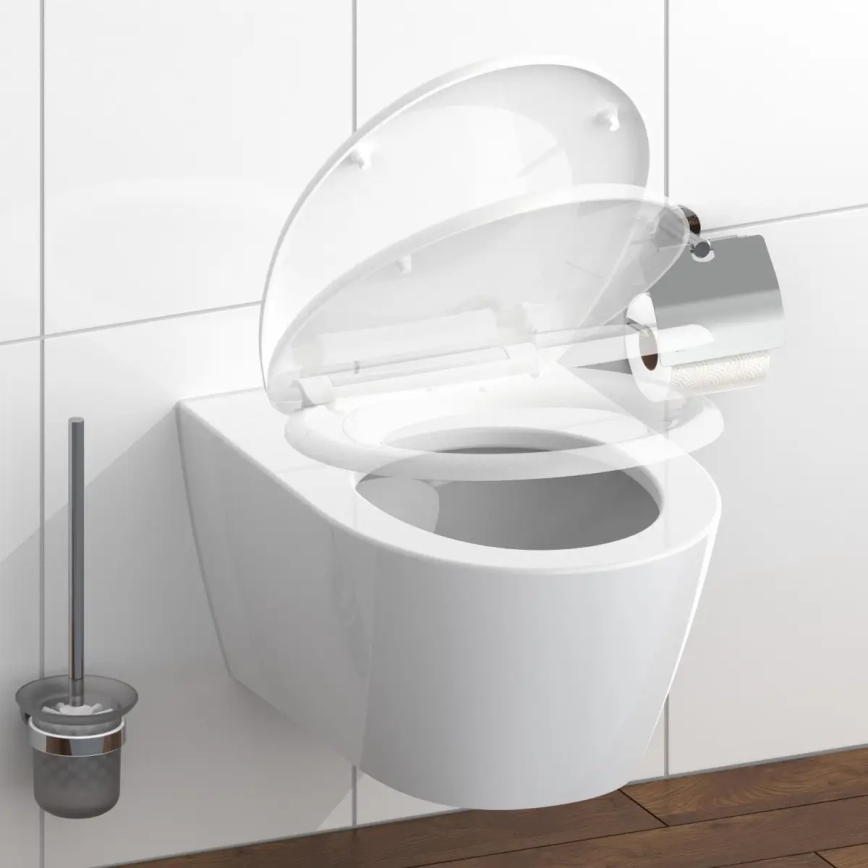 Schütte 82300-A - WC-istme kaas, valge, pehmelt sulguv, duroplastist